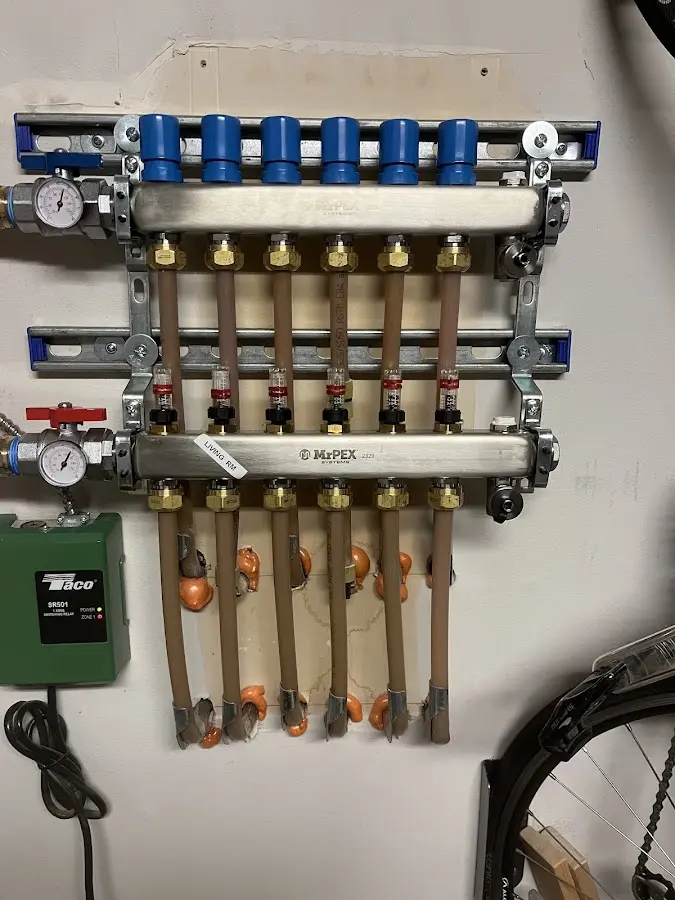 Plumber performing Gas Leak Detection at a residential property in Nokomis